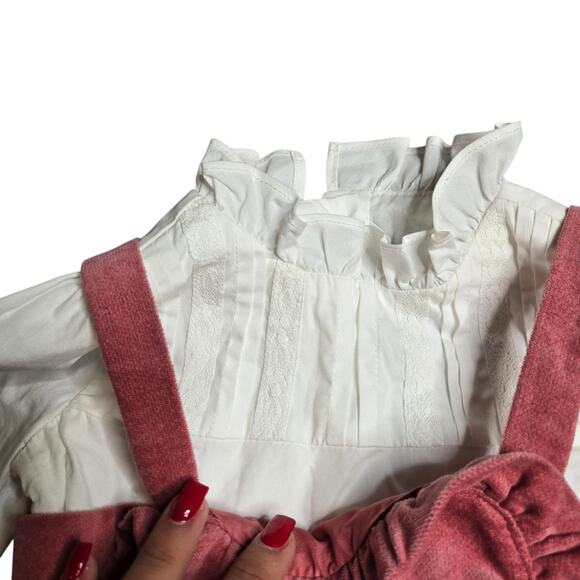 Janie & Jack Corduroy Jumper in Mauvewood Size: 12-18 Months - Picture 2 of 4